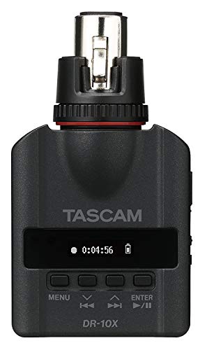 Book Cover TASCAM XLR Micro Audio Portable Digital Recorder for XLR Microphones, Voice Recorder, Interview and News Gathering, Black (DR-10X)