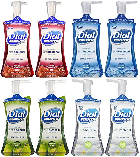 Book Cover Dial Complete Foaming Anti-bacterial Hand Wash Variety (8 pack)