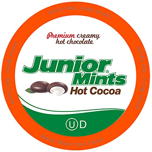Book Cover Tootsie Roll Junior Mints Hot Cocoa Pods, Compatible with Keurig K Cup Brewers, Perfect Peppermint Hot Chocolate Gift, Candy Junior Mints Hot Cocoa, 40 Count