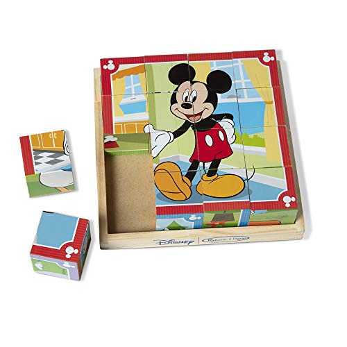 Book Cover Melissa & Doug Disney Mickey Mouse Wooden Cube Puzzle