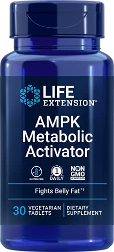 Book Cover Life Extension AMPK Metabolic Activator - Fight Unwanted Belly Fat & Revitalize Cellular Metabolism - Gluten-free, Non-GMO - 30 Vegetarian Tablets