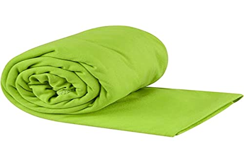 Book Cover Sea to Summit Portable Pocket Towel for Camping, Gym, and Travel, X-Large / Beach Towel, Lime