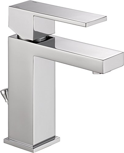 Book Cover Delta Faucet Modern Single-Handle Bathroom Faucet with Drain Assembly, Chrome 567LF-PP