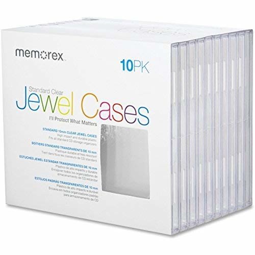Book Cover Memorex Standard Jewel Cases Shrinkwrapped 10/Pack
