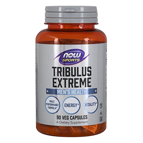 Book Cover NOW Sports Nutrition, Tribulus (Tribulus terrestris) Extreme, Enhanced Vitality, Men's Health, 90 Veg Capsules