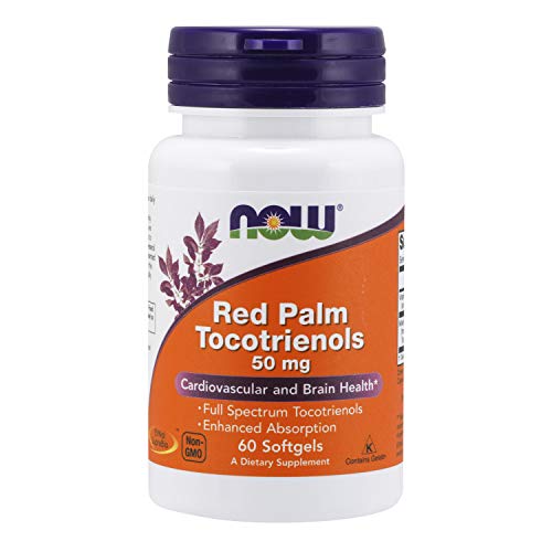 Book Cover Now Foods 50mg Red Palm Tocotrienole, 60 Softgels, 30 count