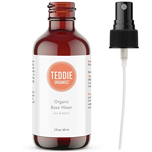 Book Cover Teddie Organics Rose Water Facial Toner Spray 2oz