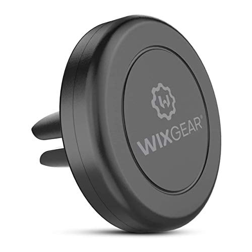 Book Cover WizGear Universal Air Vent Magnetic Phone Car Mount Holder with Fast Swift-Snap Technology for Smartphones and Mini Tablets, Black 1 Pack