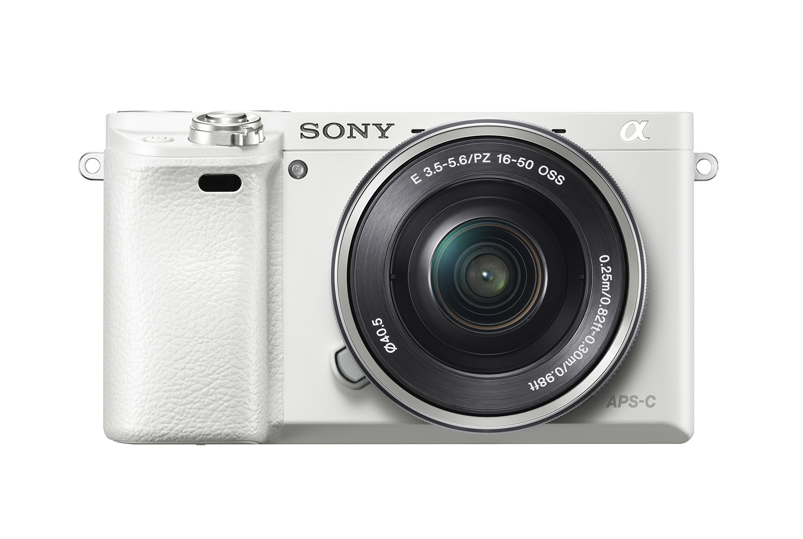 Book Cover Sony Alpha a6000 Mirrorless Digital Camera with 16-50 mm Lens, 24 MP (White) White w/ 16-50mm Base