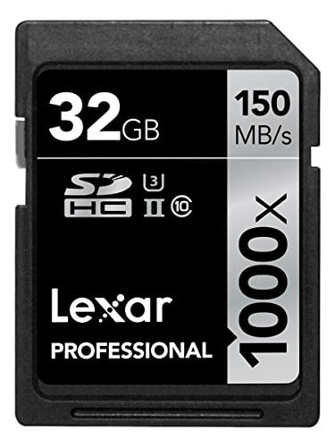 Book Cover Lexar Professional 1000x 32GB SDHC UHS-II/U3 Card (Up to 150MB/s read) w/Image Rescue 5 Software LSD32GCRBNA1000