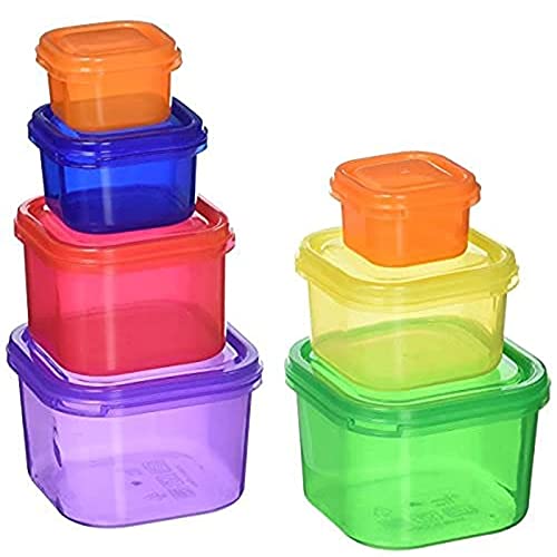 Book Cover Beachbody 21 Day Fix Portion Control Containers, Food Storage and Meal Prep Containers for Weight Loss Program, BPA Free, Reusable, Locking Lids, Color-Coded, Stop Counting Calories, 7 Piece Kit