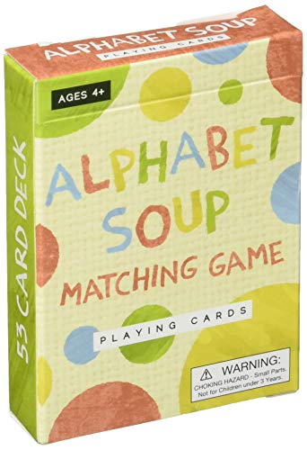 Book Cover Alphabet Soup Matching and Memory Card Game by Imagination Generation