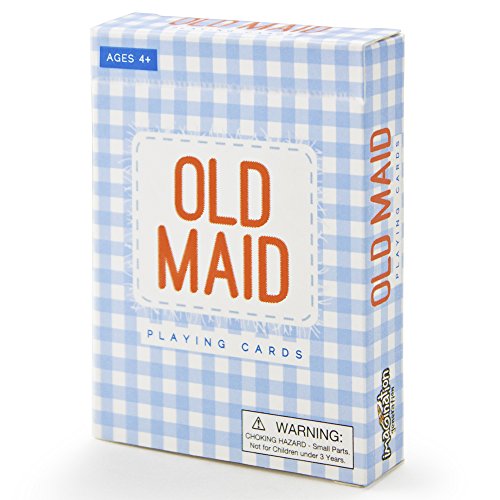 Book Cover Old Maid Illustrated Card Game | Classic, Vintage Kids Playing Card Game with Vibrant, Colorful Illustrations of 22 Careers | Classroom Learning Activity for Quick Thinking, Strategy, and Patterns