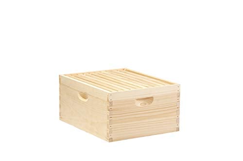 Book Cover Little Giant 10-Frame Deep Hive Body Beehive Body with Frames for Beekeeping (Item No. DEEPBOX10)