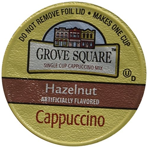 Book Cover Grove Square Cappuccino Cups, Hazelnut, Single Serve Cup For Keurig K-Cup Brewers, 24 Count (Pack Of 2)