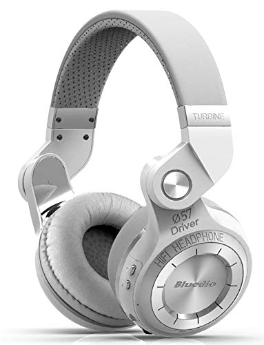 Book Cover Bluedio T2S (Turbine 2 Shooting Brake) Bluetooth stereo headphones wireless headphones Bluetooth 4.1 headset on the Ear headphones Gift Package (White)