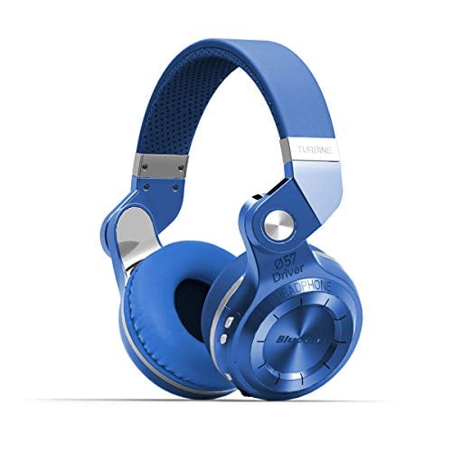 Book Cover Bluedio T2S (Turbine 2 Shooting Brake) Bluetooth Stereo Headphones Wireless Headphones Bluetooth 5.0 Headset on the Ear headphones Gift Package (Blue)