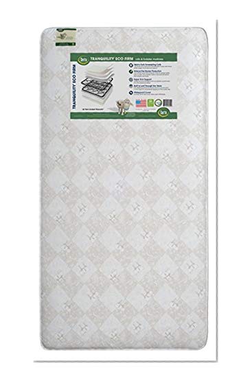 Book Cover Serta Tranquility Eco Firm Innerspring Crib and Toddler Mattress | Waterproof | GREENGUARD Gold Certified (Natural/Non-Toxic)