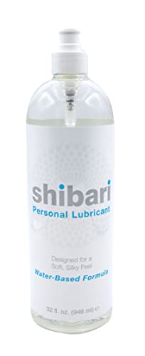Book Cover Shibari Premium Personal Lubricant, Water-Based Lube for Women, Men, and Couples, Lube Suitable for Vaginal, Solo or Anal Play, Compatible with Natural Rubber Latex, Polyurethane, and Polyisoprene Condoms, Flavorless and Unscented, 32 fl oz