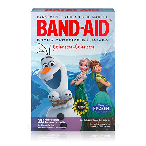 Book Cover Band-Aid Adhesive Bandages, Disneys Frozen, Assorted Sizes, 20 Count