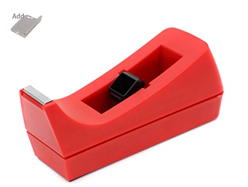 Book Cover EasyPAG Desk Tape Dispenser for Tapes within 1.0 Inch,Red