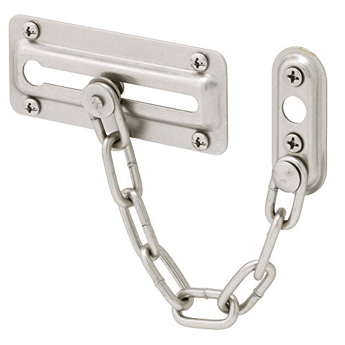 Book Cover Defender Security U 10386 Door Guard, Steel Chain Type, Satin Nickel