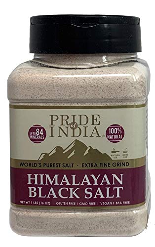 Book Cover Pride Of India - Indian Spice Packs (Himalayan Black Salt - Kala Namak (Half Pound))