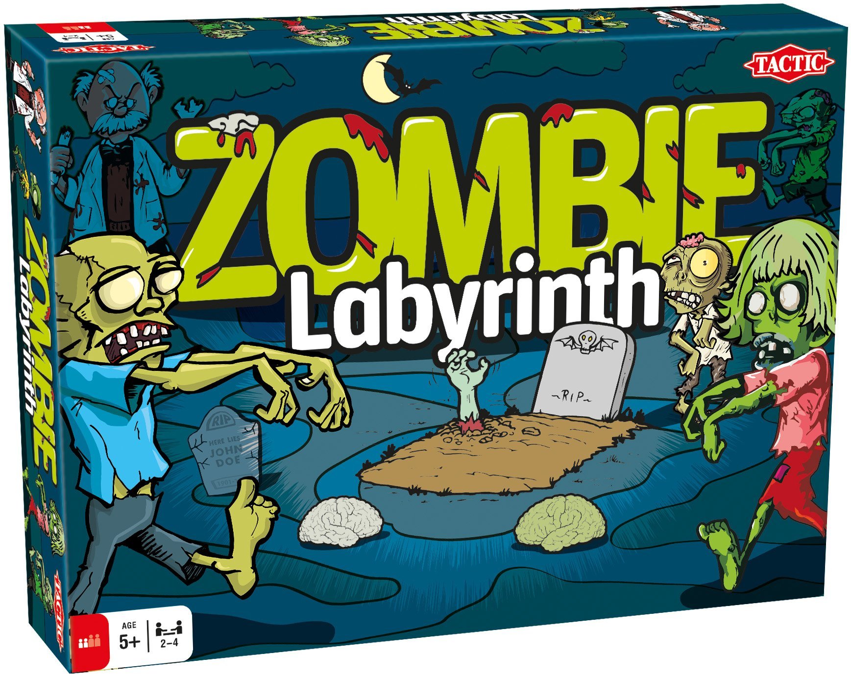 Book Cover Tactic Games US Zombie Labyrinth (Multi) Board Game (4 Player)