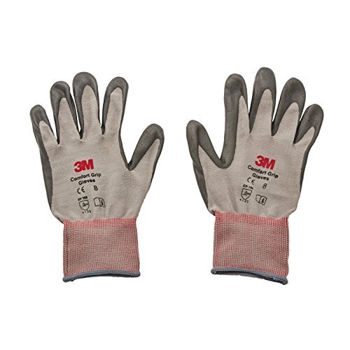 Book Cover 3M Abrasion-Resistant Nitrile Palm Comfort Grip Glove CGL-GU, Light Duty, Machine-Washable, General Use, Size L