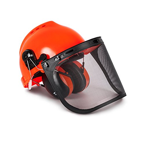 Book Cover TR Industrial TR88011 Hard Hat Forestry Safety Helmet & Ear Muffs