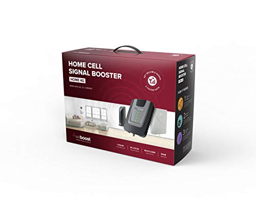 Book Cover weBoost Home 4G (470101) Indoor Cell Phone Signal Booster for Home and Office - Verizon, AT&T, T-Mobile, Sprint - Supports 1,500 Square Foot Area