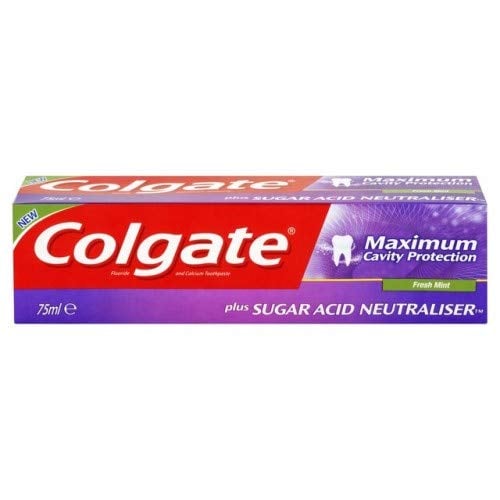 Book Cover Colgate Maximum Cavity Protection, Remineraliztion, with Sugar Acid Neutralizer (European Import) - 3 Count