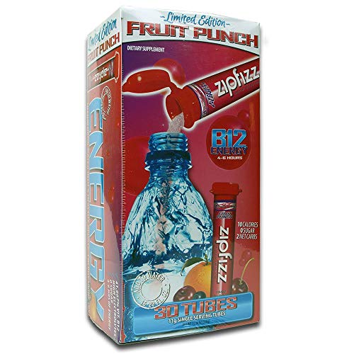 Book Cover Zipfizz Healthy Energy Drink Mix, (Fruit Punch, 30-Count)