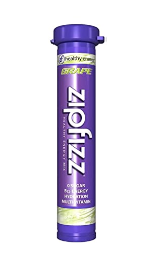 Book Cover Zipfizz Healthy Energy Drink Mix, (Grape, 30-Count)