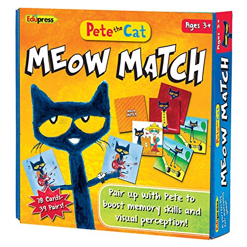 Book Cover Pete the Cat Meow Match Game