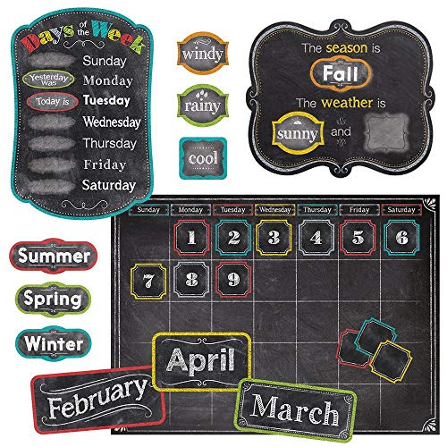 Book Cover Creative Teaching Press Chalk It Up! Calendar Set Bulletin Board (Room Displays and Decoration for Classrooms, Learning Spaces and More)