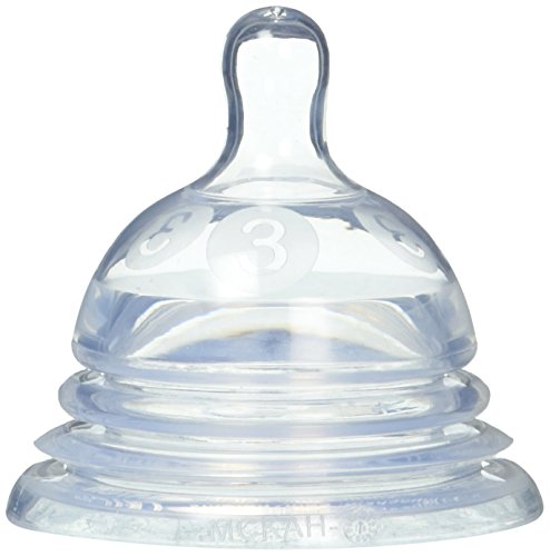 Book Cover Munchkin Latch Natural Movement Baby Bottle Nipples, 4 Count, Stage 3