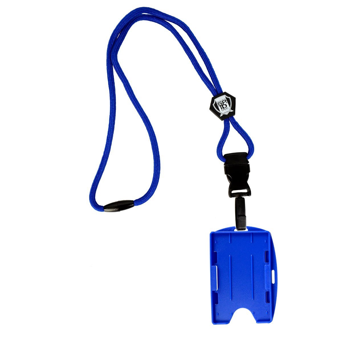 Book Cover Specialist ID Lanyard with Detachable Plastic Hook and 2-Card Id Badge Holder Blue