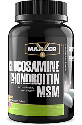 Book Cover Maxler Glucosamine Chondroitin MSM - Joint Supplements for Men & Women - Joint Support Supplement - 90 MSM Glucosamine Chondroitin Easy-to-Swallow Tablets