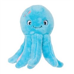 Book Cover ZippyPaws - Grunterz Grunting Plush Large Dog Toy - Oscar the Octopus
