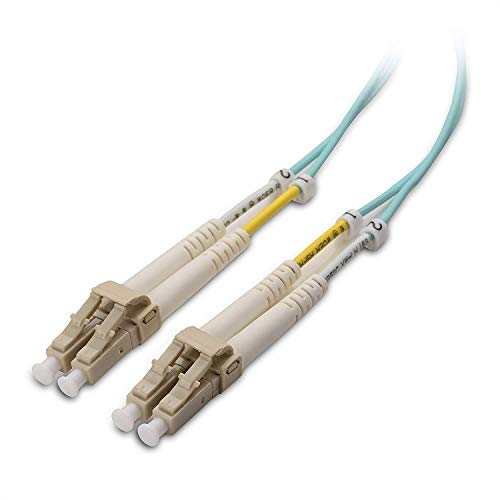 Book Cover Cable Matters OFNP Plenum Multimode Duplex OM3 Fiber Cable 6.6 Feet / 2m (40Gb 10Gb, LC to LC, 50/125 Fiber Optic Cable, Fiber Patch Cable)