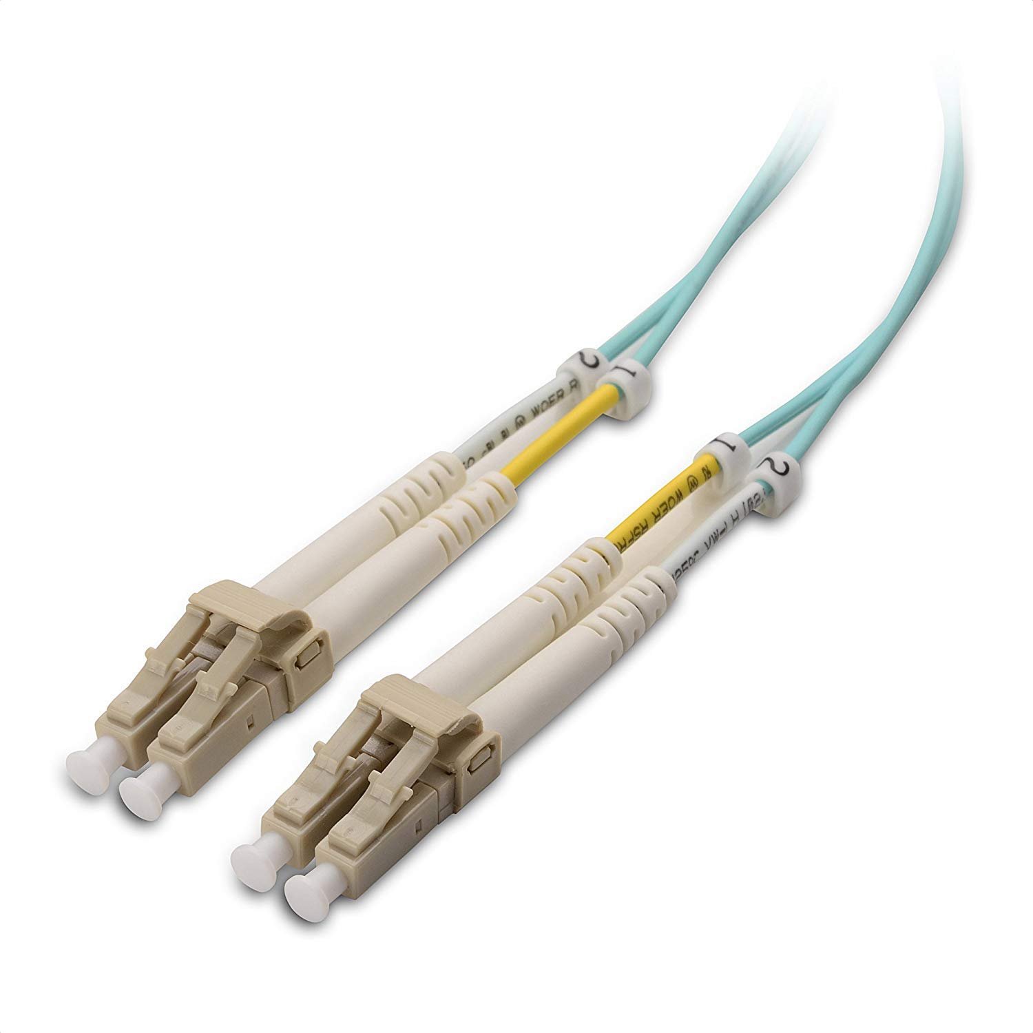 Book Cover Cable Matters OFNP Plenum Multimode Duplex OM3 Fiber Cable 9.8 Feet / 3m (40Gb 10Gb, LC to LC, 50/125 Fiber Optic Cable, Fiber Patch Cable) 9.8 ft