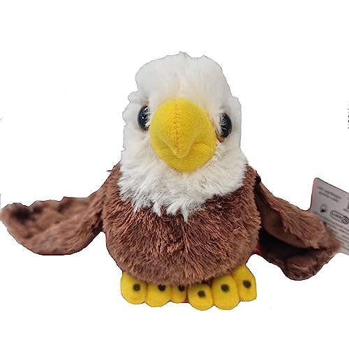 Book Cover Wild Republic Bald Eagle Plush, Stuffed Animal, Plush Toy, Gifts for Kids, Hug’Ems 7