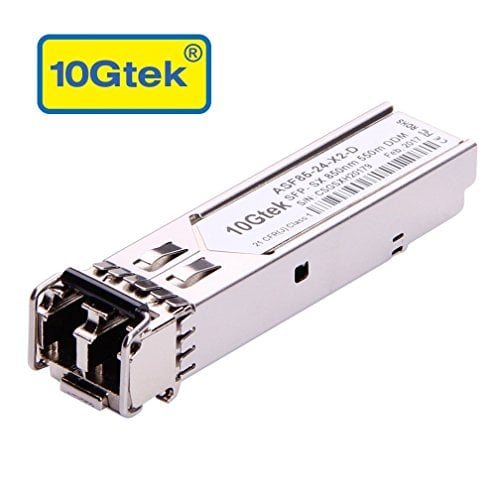 Book Cover Gigabit SFP LC Multi-mode Transceiver, 1000BASE-SX Mini-GBIC Module for Netgear AGM731F, (850nm, DDM, 550m)