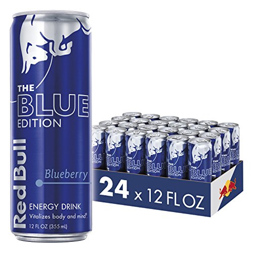 Book Cover Red Bull Energy Drink, Blueberry, 24 Pack of 12 Fl Oz, Blue Edition