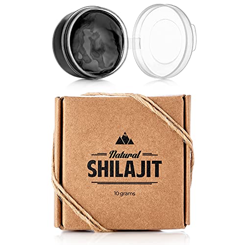 Book Cover Natural Shilajit Resin (10 Grams) - Fine Quality Source of Organic, Plant-Based Nutrients for Energy, Focus and Vitality.