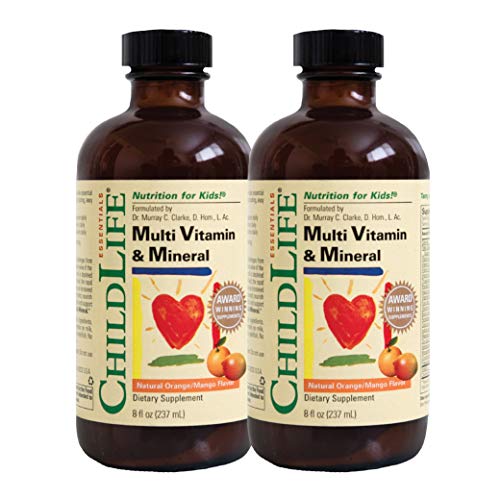 Book Cover ChildLife Essentials Multi Vitamin and Mineral for Infants, Babys, Kids, Toddlers, Children, and Teens, 8-Ounce Pack of 2