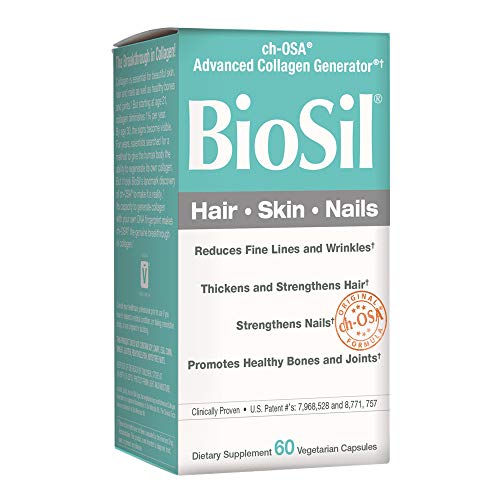 Book Cover BioSil - Hair, Skin, Nails, Natural Nourishment For Your Body's Beauty Proteins, 60 capsules (FFP)