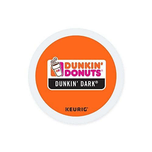 Book Cover Dunkin Donuts K-cups Dark Roast - 24 Kcups for Use in Keurig Coffee Brewers