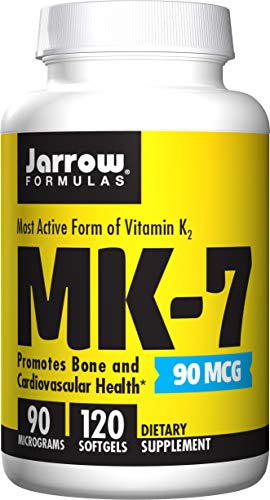 Book Cover Jarrow Jarrow Formulas MK7, Promotes Bone Health, 90 mcg, 120 Softgels
